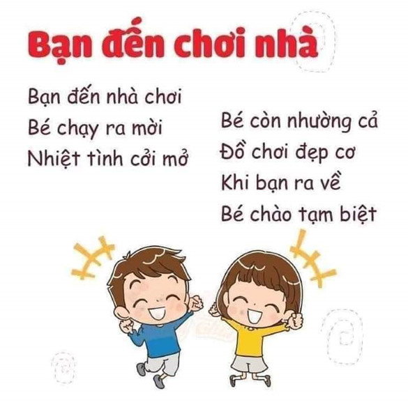 MỘT SỐ BÀI THƠ GIÁO DỤC KĨ NĂNG SỐNG CHO TRẺ