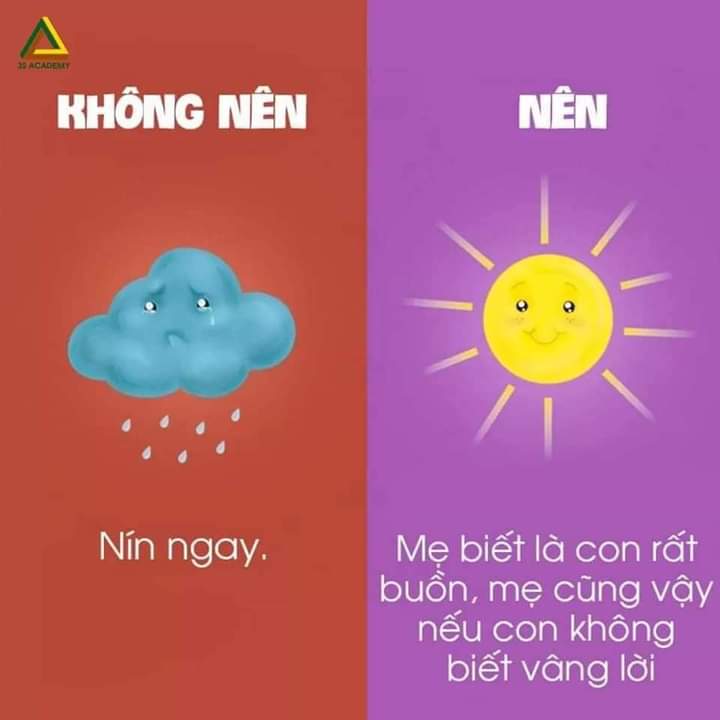 MỘT SỐ CÂU NÓI NÊN HAY KHÔNG NÊN NÓI VỚI TRẺ