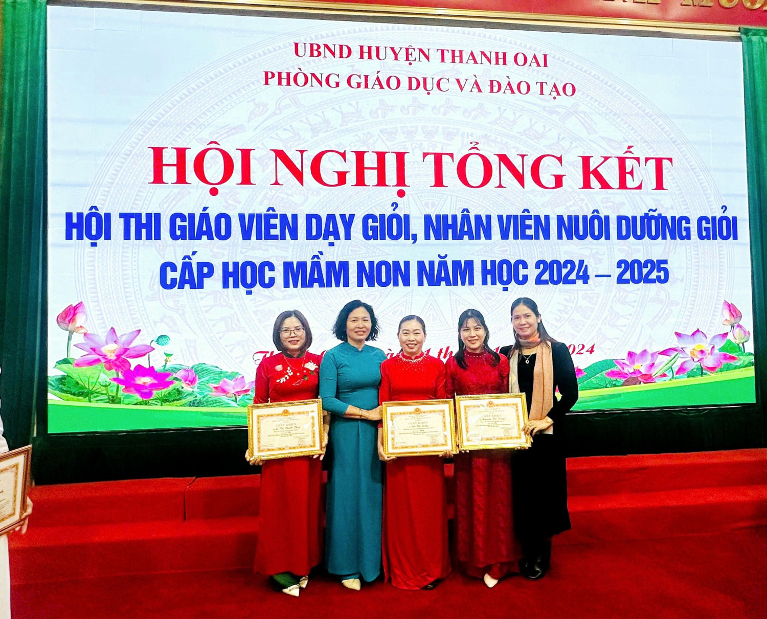 TỔNG KẾT HỘI THỊ GIÁO VIÊN, NHÂN VIÊN GIỎI CẤP HUYỆN NĂM HỌC 2024-2025